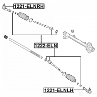 Наконечник поперечной рулевой тяги FEBEST 1221-ELNLH P 9X3J 1440024139 - Изображение 2