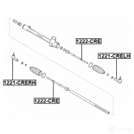 Наконечник поперечной рулевой тяги FEBEST 1221-CRELH 1440024137 C72 XCSW - Изображение 2