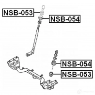 Сайлентблок FEBEST 4056111075402 K350K G nsb053 3828636 - Изображение 2