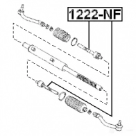 Рулевая тяга FEBEST 1222nf 4056111066196 4EP2 6GN 3824163 - Изображение 2