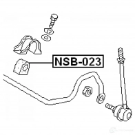 Втулка стабилизатора FEBEST nsb023 X1NK QV2 4056111007977 3828615 - Изображение 2