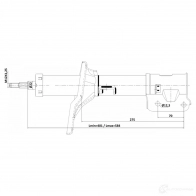 Амортизатор FEBEST 12110-018FL 1440024120 Q YWP2 - Изображение 2