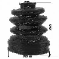 Пыльник шруса, ремкомплект FEBEST 1215cm10r 3824125 4056111091532 RB3 XNC - Изображение 2