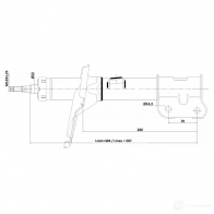 Амортизатор FEBEST N1QG 7ZP 1440024118 12110-017FL - Изображение 2
