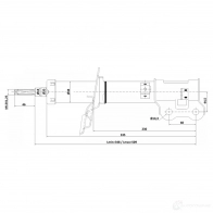 Амортизатор FEBEST 12110-022FL 5CXCL O 1440024126 - Изображение 2