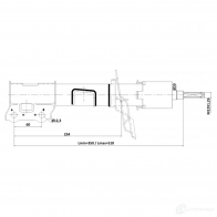 Амортизатор FEBEST SAJTZJ E 12110-005FL 1440024098 - Изображение 2