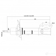 Амортизатор FEBEST 1440024114 CE9T BFI 12110-014FR - Изображение 2