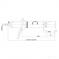 Амортизатор FEBEST 1440024124 12110-021FL WHB R44 - Изображение 2