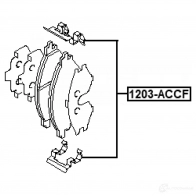 Ремкомплект колодок FEBEST 1438183379 WZ 4MS 1203accf - Изображение 2