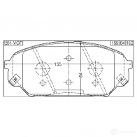 Тормозные колодки, комплект FEBEST 1201vcf 3824048 MPP ITF 4056111100982 - Изображение 2