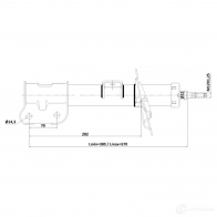Амортизатор FEBEST 12110-012FR K7S S8 1440024110 - Изображение 2