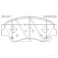 Тормозные колодки, комплект FEBEST 1201sbf DUVJ8O 9 3824047 4056111093451 - Изображение 2