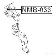 Подушка двигателя, опора FEBEST nmb033 AM SRN 3828574 4056111005577 - Изображение 2