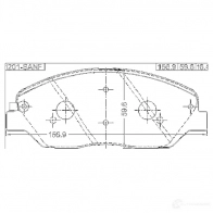 Тормозные колодки, комплект FEBEST 3824046 Y OEFG0 1201sanf 4056111093468 - Изображение 2