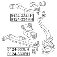 Рычаг FEBEST IWV AZ 0124334lh 4056111048871 3821275 - Изображение 2