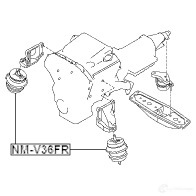Подушка двигателя, опора FEBEST 844 LH 3828551 nmv36fr 4056111077789 - Изображение 2