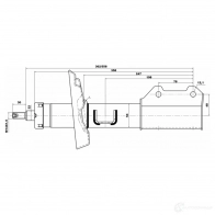 Амортизатор FEBEST E F78VM 1437407310 10660618fr - Изображение 2