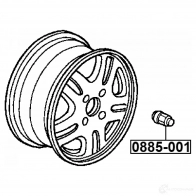Гайка крепления колеса FEBEST 0885-001 1440024083 JF 9YP - Изображение 2