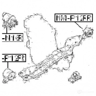 Подушка двигателя, опора FEBEST 4056111045450 YCZ XD nmp12rr 3828536 - Изображение 2
