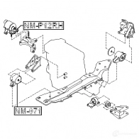 Подушка двигателя, опора FEBEST 4056111079479 nmp12rh 1FRXG RE 3828535 - Изображение 2