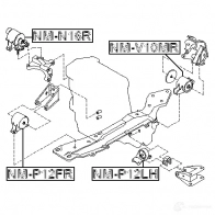 Подушка двигателя, опора FEBEST 3828534 4056111079462 J 6H0R nmp12lh - Изображение 2