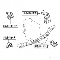Подушка двигателя, опора FEBEST nmn16f AOJGCP M 3828519 4056111015767 - Изображение 2