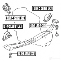 Подушка двигателя, опора FEBEST S ZHDFNL 3828525 4056111018553 nmp11fr - Изображение 2
