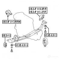 Подушка двигателя, опора FEBEST nmp10srrh 4056111018546 I8JOX6 Y 3828524 - Изображение 2