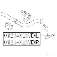 Стойка стабилизатора, тяга FEBEST 0123x2wdr 4056111021928 R9AT O1W 3821266 - Изображение 2