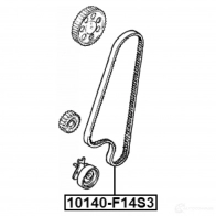 Ремень ГРМ FEBEST 10140f14s3 1436947158 0U7 B0 - Изображение 2