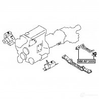 Подушка двигателя, опора FEBEST 1437426621 P B7P1ZL nmnp300r - Изображение 2