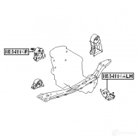 Подушка двигателя, опора FEBEST nmn16r 4056111020105 3828520 8F2 76 - Изображение 2