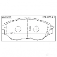 Тормозные колодки, комплект FEBEST 3823904 R6 9TBO 4056111093505 0801w10f - Изображение 2