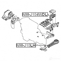 Подушка коробки передач МКПП FEBEST K WSRB 3828498 4056111079554 nmj104wdl - Изображение 2