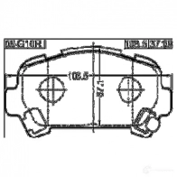 Тормозные колодки, комплект FEBEST 3823902 A 83SZEA 4056111092911 0801g10r - Изображение 2