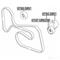 Обводной ролик приводного ремня FEBEST 3823898 4056111107653 0788grv RD5WB X - Изображение 2