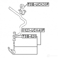 Стойка стабилизатора, тяга FEBEST 3821254 4056111093796 0123uck40f E7 VLF - Изображение 2