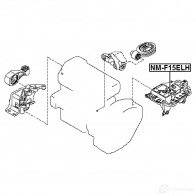 Подвеска, двигатель FEBEST NM-F15ELH 1440024558 TGX D01 - Изображение 2