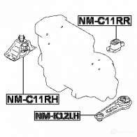 Подушка двигателя, опора FEBEST 3828485 nmc11rh MUQXTV Q 4056111073286 - Изображение 2