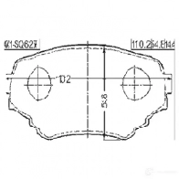 Тормозные колодки, комплект FEBEST 4056111093031 Q5 M8Y 0701sq625f 3823784 - Изображение 2