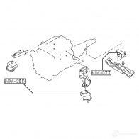 Подушка коробки передач МКПП FEBEST 1424389385 EZW JQ nm077 4056111120850 - Изображение 2