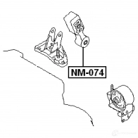 Подушка двигателя, опора FEBEST nm074 4056111019130 T 19SB 3828474 - Изображение 2