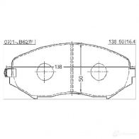 Тормозные колодки, комплект FEBEST 4056111093666 YQCB QYY 0701jb627f 3823779 - Изображение 2