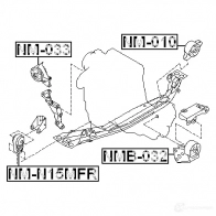 Подушка двигателя, опора FEBEST 0Z NQ9 nm033 3828465 4056111072845 - Изображение 2