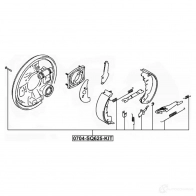 Комплектующие, стояночная тормозная система FEBEST KTB CX 1440024059 0704-JB625-KIT - Изображение 2