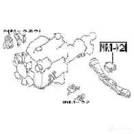 Подушка двигателя, опора FEBEST 1424863092 4056111005782 R1H6MU L nm020 - Изображение 2
