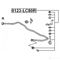 Стойка стабилизатора, тяга FEBEST 3821243 4056111008929 2 U78M 0123lc80r - Изображение 2