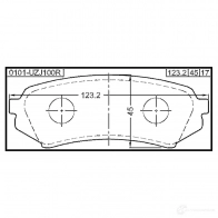 Тормозные колодки, комплект FEBEST OEG 26Y 3820771 4056111070865 0101uzj100r - Изображение 2