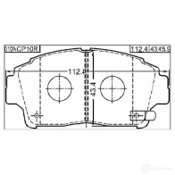 Тормозные колодки, комплект FEBEST 3820762 0101ncp10r OUUK U 4056111088105 - Изображение 2