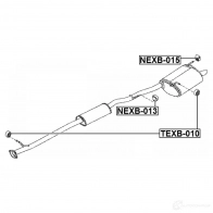 Держатель выхлопной трубы FEBEST 3828448 4056111089027 nexb013 BQ MS5 - Изображение 2
